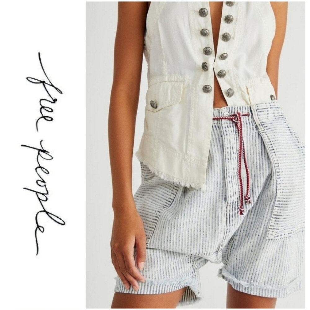 NWOT Free People Easy Rider Harem Shorts Sz M